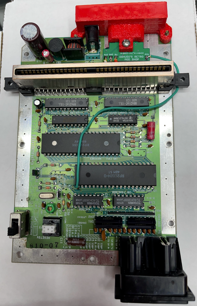 SNES Style Multi-Out 3D Printed back panel with composite AV mod complete kit !