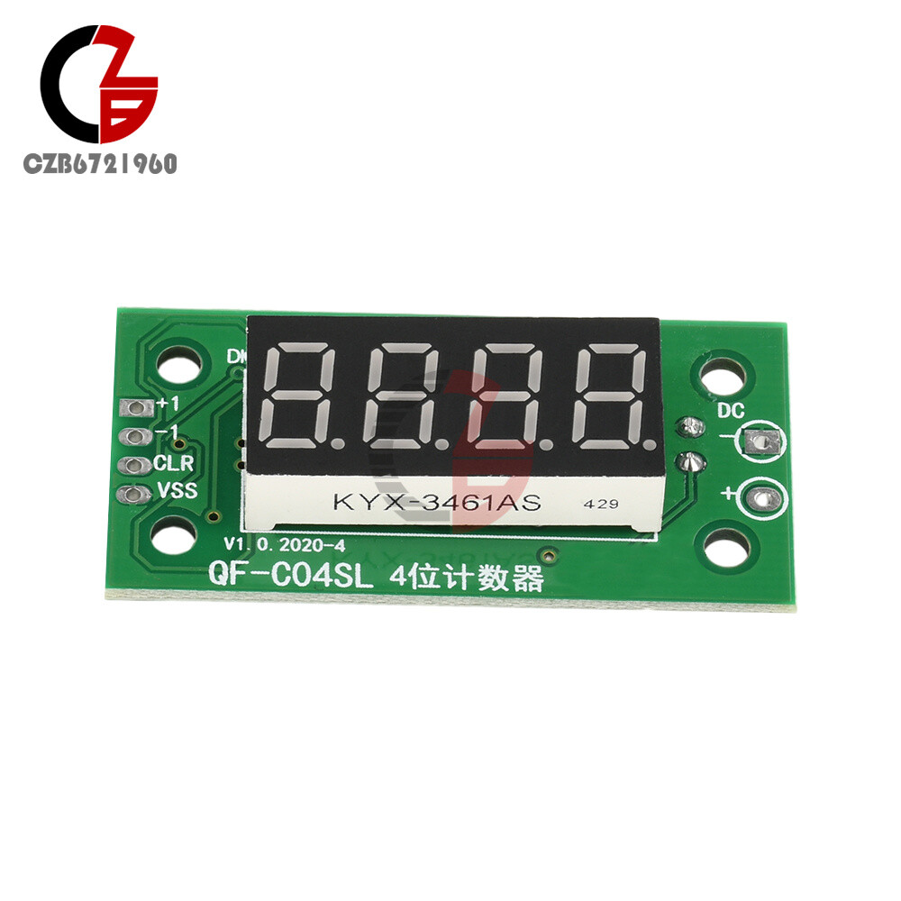 DC4-25V 4-digit Electronic Digital Counter Module With Power Cut Memory Function