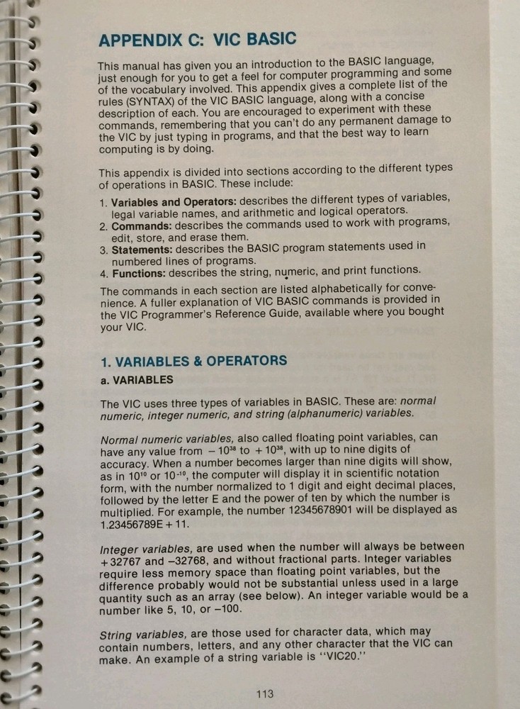 Personal Computing on the VIC-20 A Friendly Computer Guide, 1984 Commodore