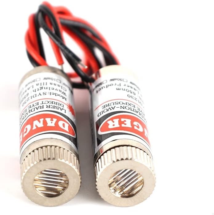 Versatile Red Laser Module Set (2 Pcs) - Adjustable Focus for Precise Targeting
