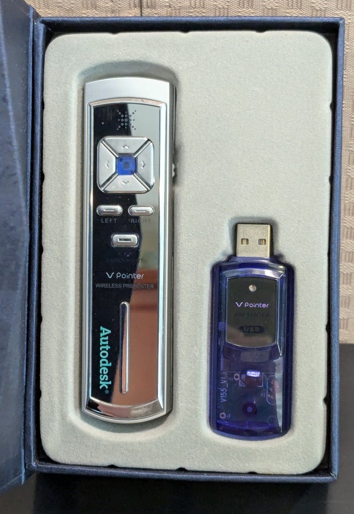 Audiodeck Laser Pointer Presentation Remote w USB Flash Drive-New