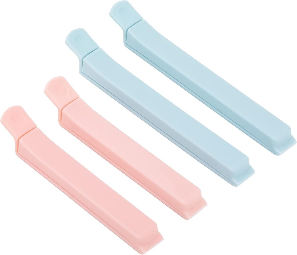 Beech Wood Plastic Bag Drying Rack Reusable Bag & Bottle Dryer w/ Sealer Clips