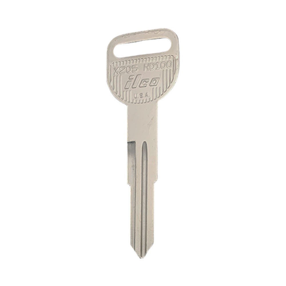 HD100 / X205 Key Blank  Nickel