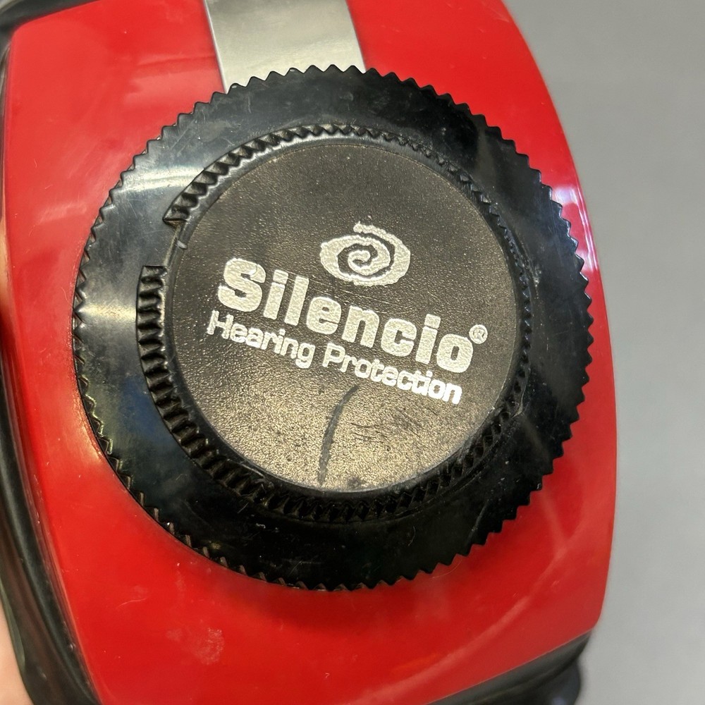 SILENCIO Shooting Noise Range Earmuffs Ear Protection Red Adjustable