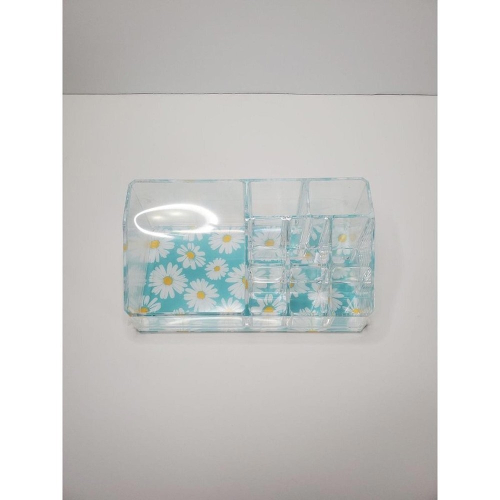 #26 New Blue and White Daisy Desk Organizer
