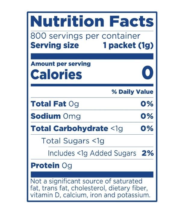 EQUAL Zero Calorie Sweetener, Sugar Substitute, 800 Packets