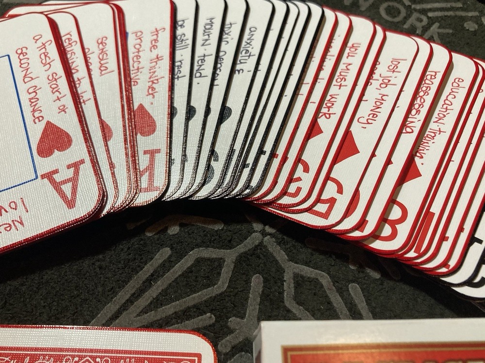 Playing Card Cartomancy Fortune Telling Divination Deck - Handwritten