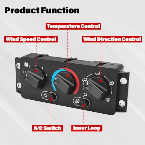 Climate Control Module Air Conditioner Control Panel Compatible with Mack
