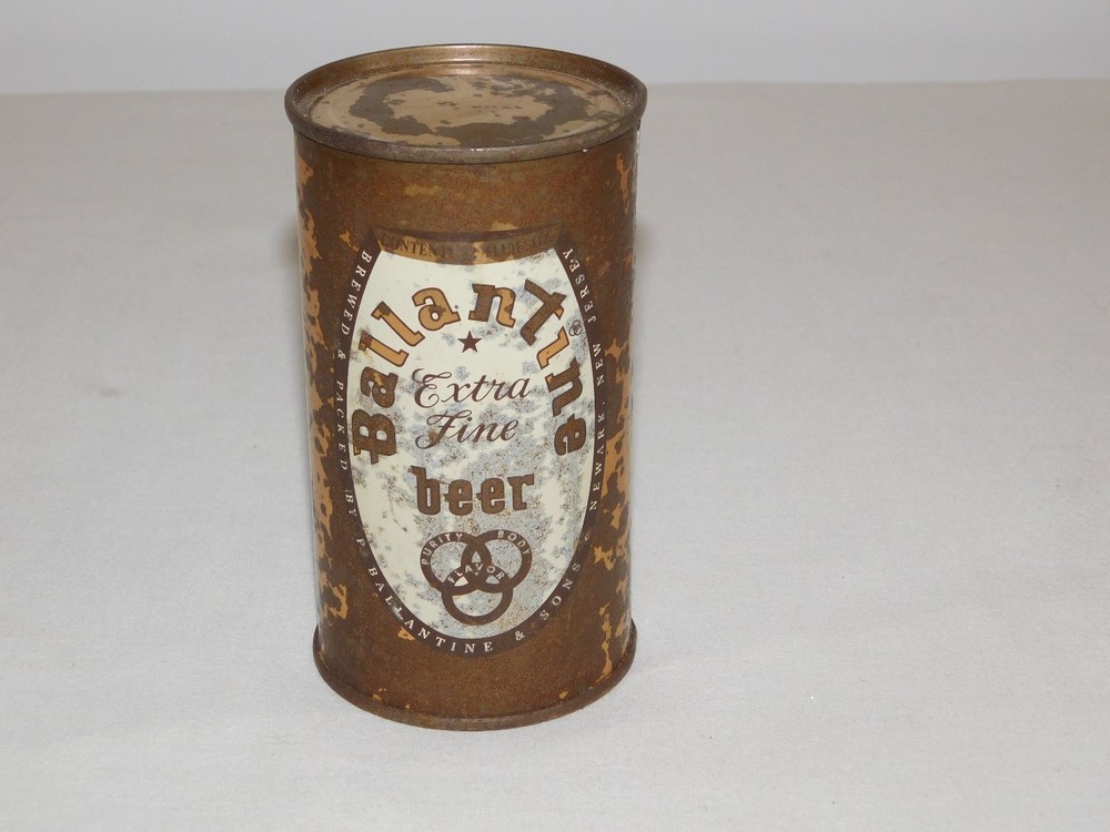 VINTAGE BALLANTINE EXTRA FINE BEER CAN 12 FLUID OZ OPENED ON BOTTOM *EMPTY*