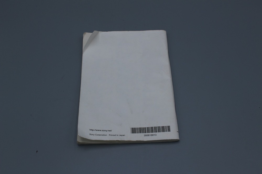 Sony Digital Still Camera Instruction Manual