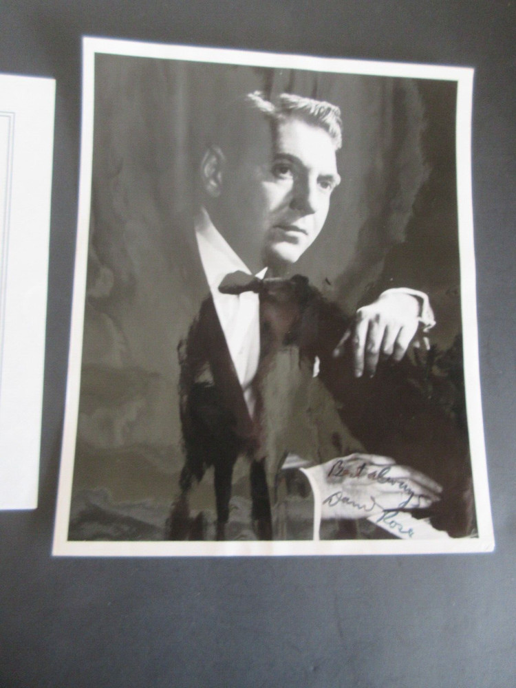 DAVID ROSE AUTOGRAPH 8X10 with COA