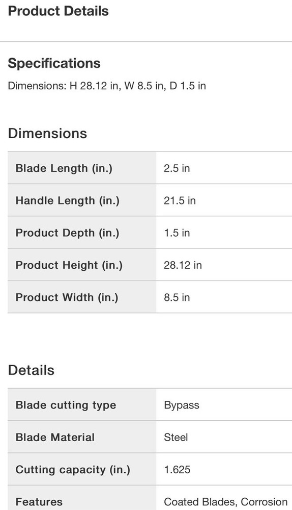 FISKARS 28" POWERLEVER BYPASS LOPPER (NEW)