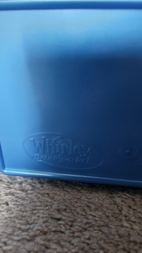 Hershey World souvenir plastic lunchbox blue with Hershey characters