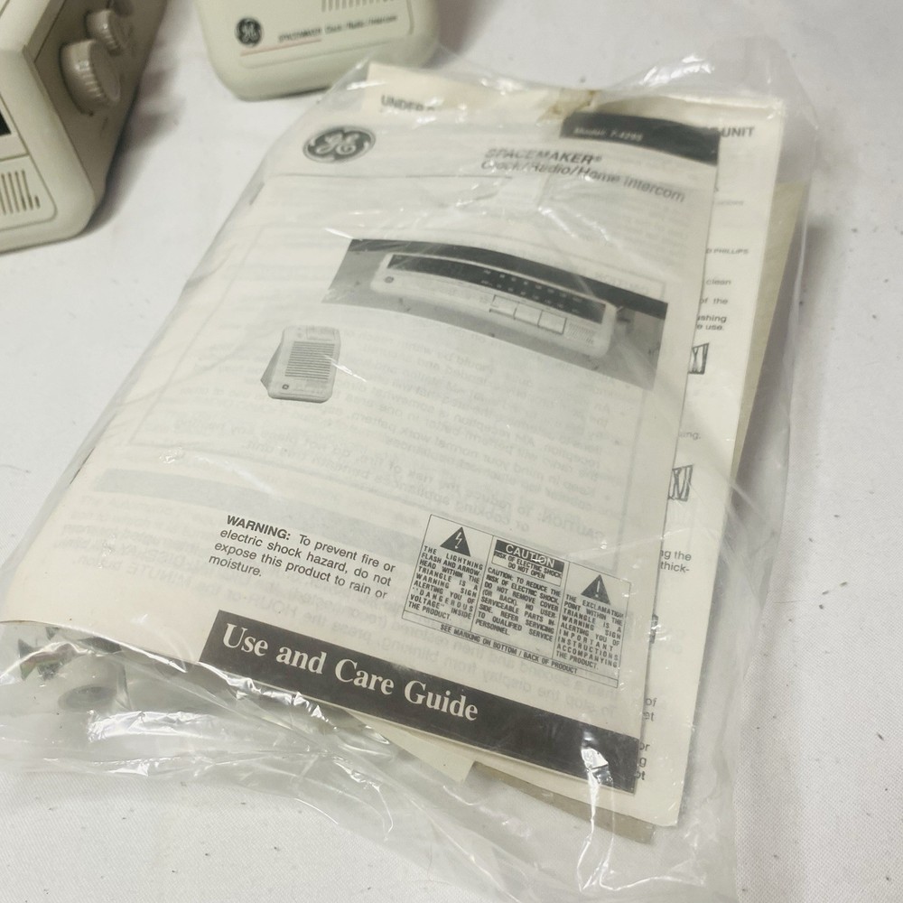 GE Spacemaker 7-4295 & 7-4296 Accessory Remote Unit W/ Wireless Intercom System