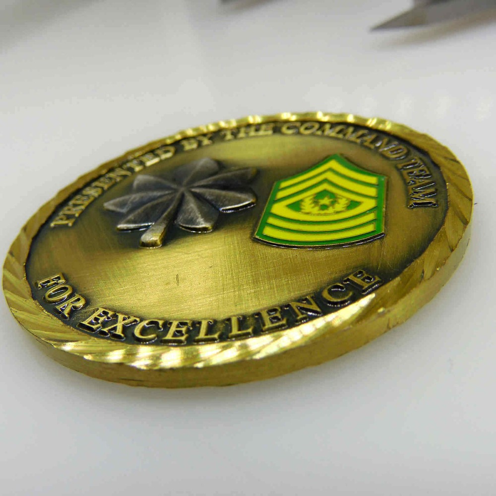 457TH TRANSPORTATION BATTALION COMMAND TEAM CHALLENGE COIN
