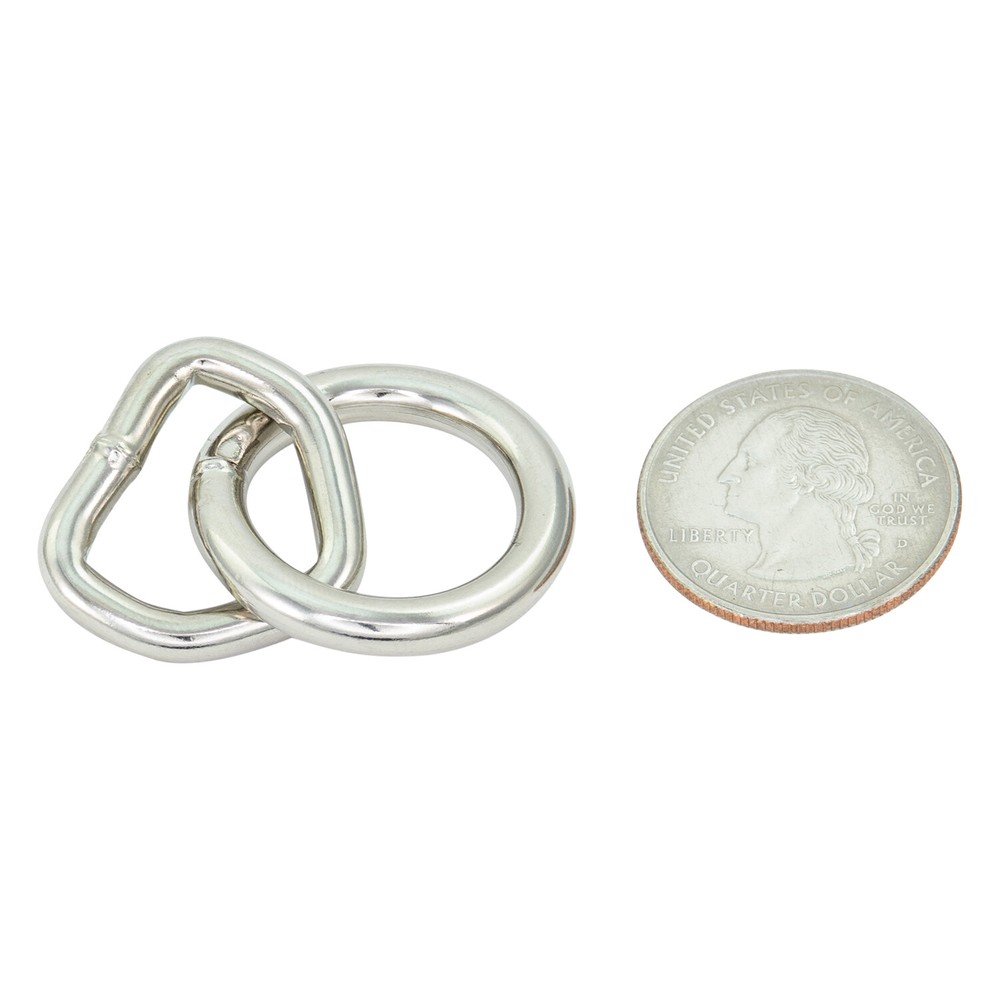 Silver Small 28mm Bondage Rings – Single - StudsAndSpikes