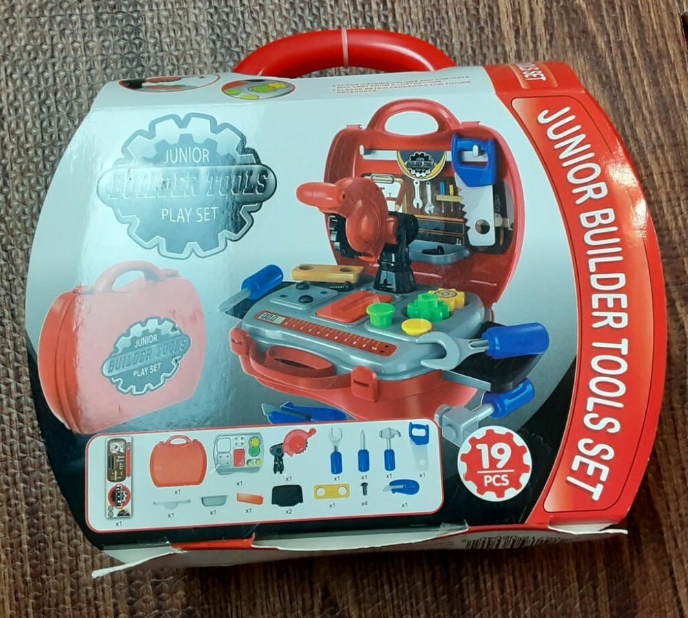 Tools Junior Builder Tool Set 19pcs The Suitcase Playset Toys
