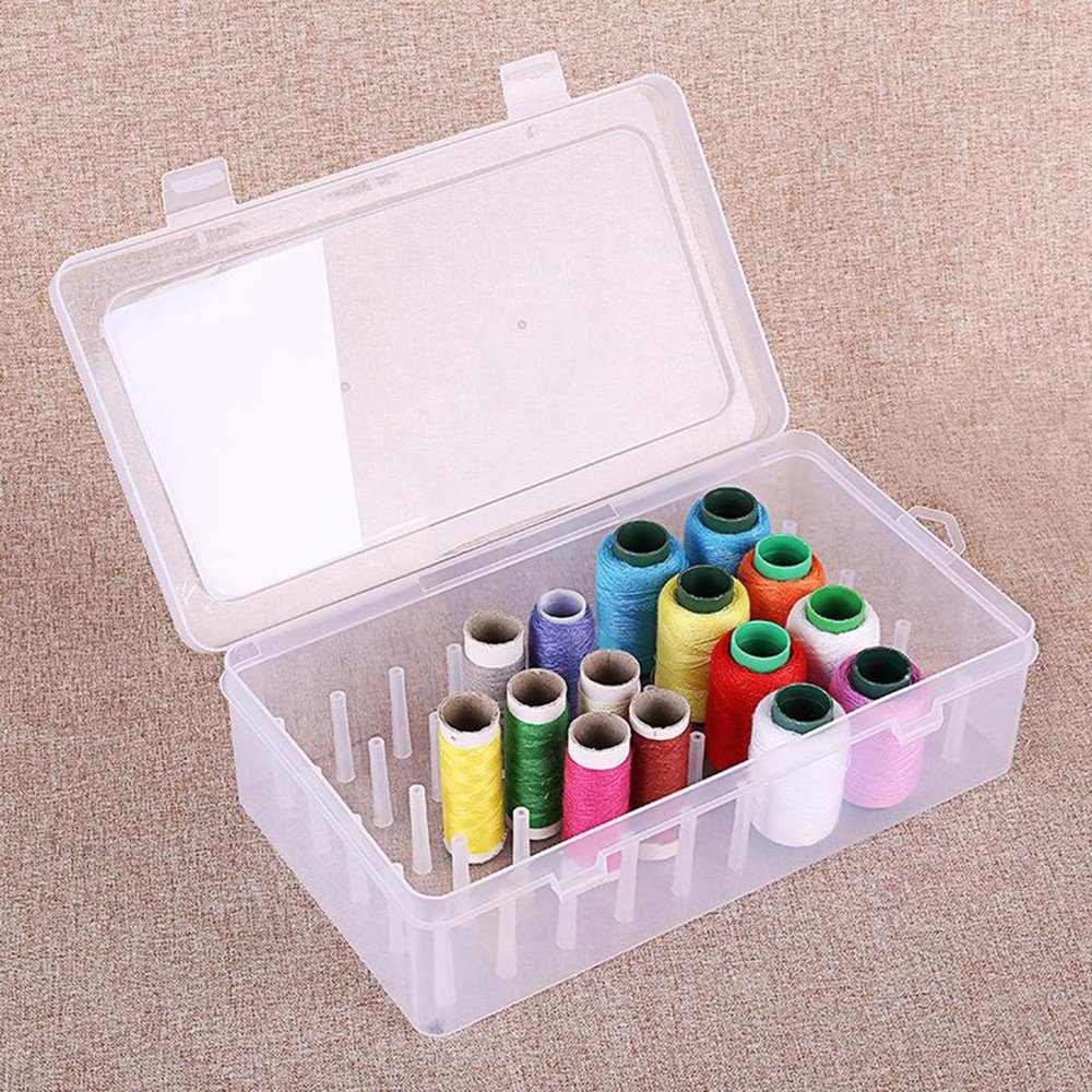 Thread Storage, Bobbin Holder, PP Transparent Storage Container, Sewing