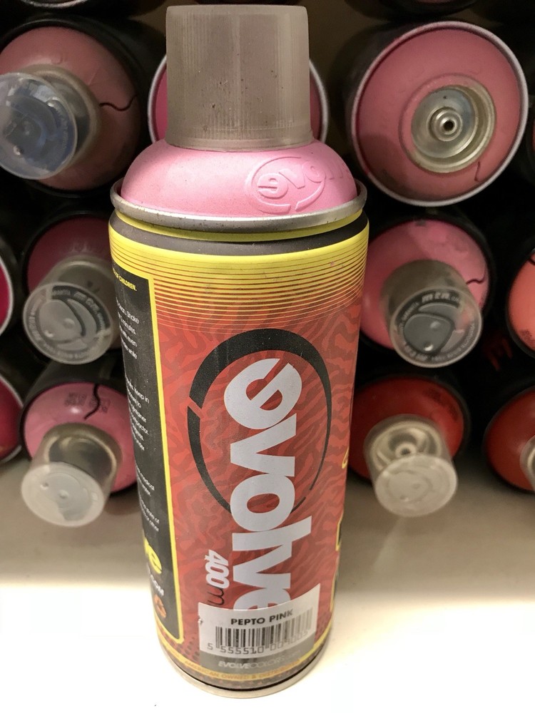 Evolve Spray Paint, Discontinued Line Pepto Pink
