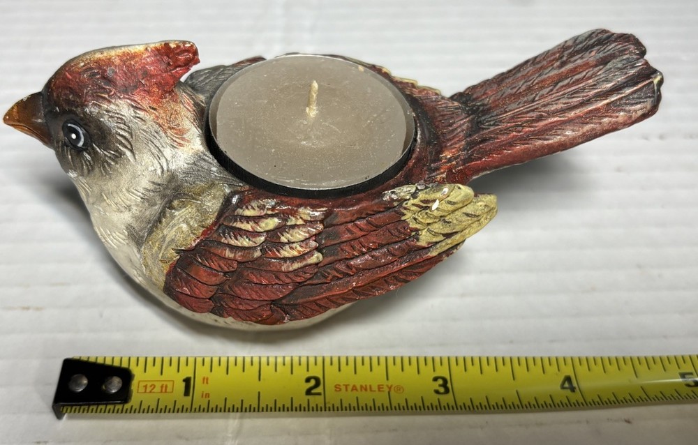 Vintage Bird Decor Tea light Candle Holder Ceramic