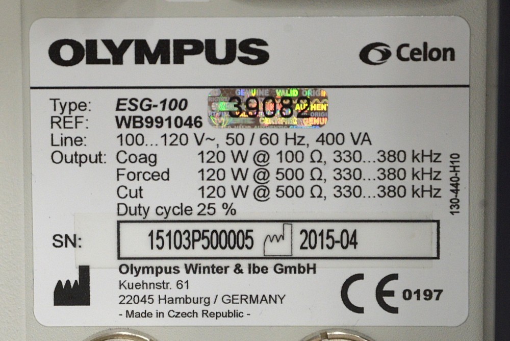 Olympus ESG-100 Software V2.11-A ESU Generator