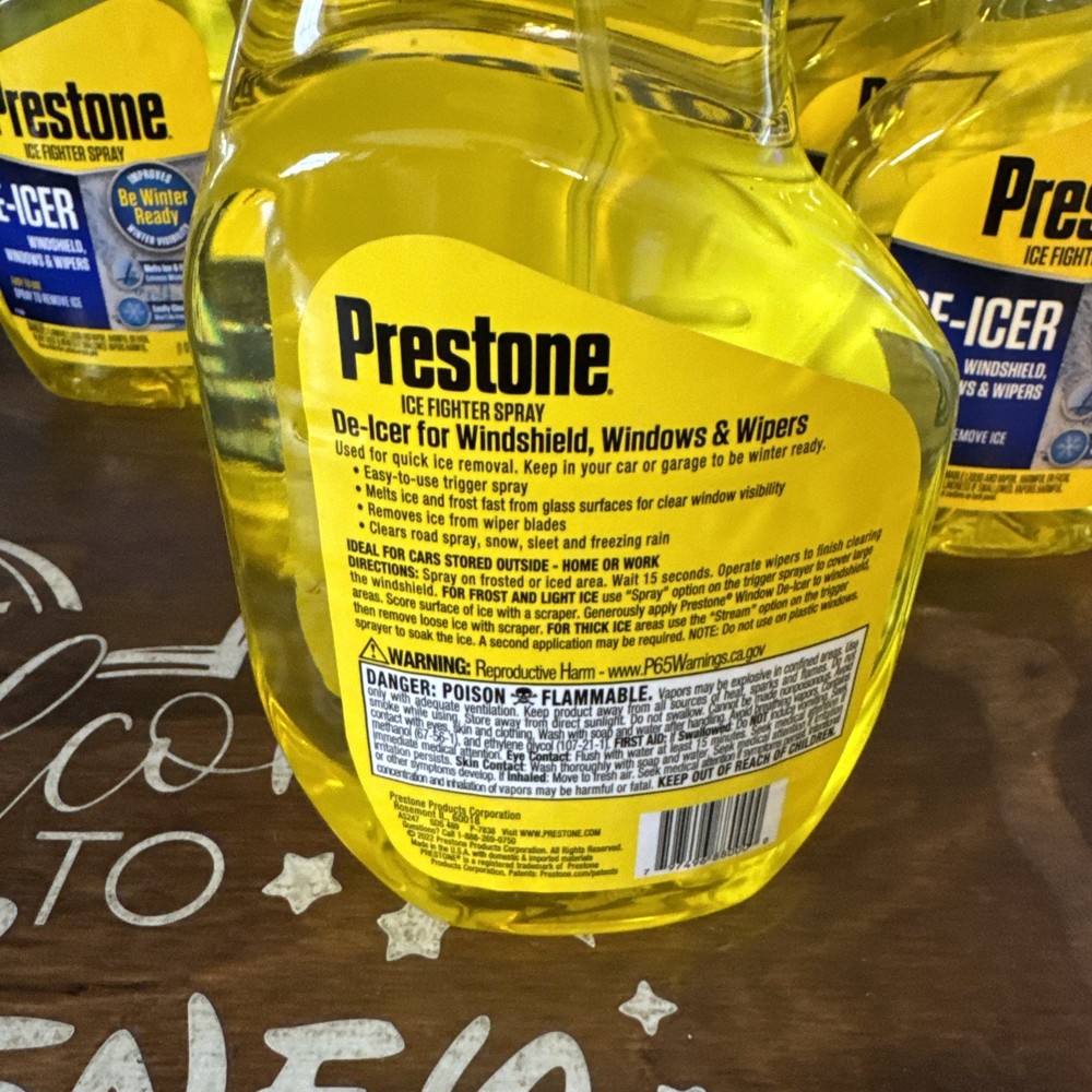 6 Prestone Trigger Spray Windshield De-Icer - 32 fl. oz. ea.