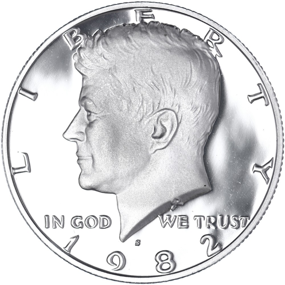 1982 S Kennedy Half Dollar Gem DCam Proof CN-Clad