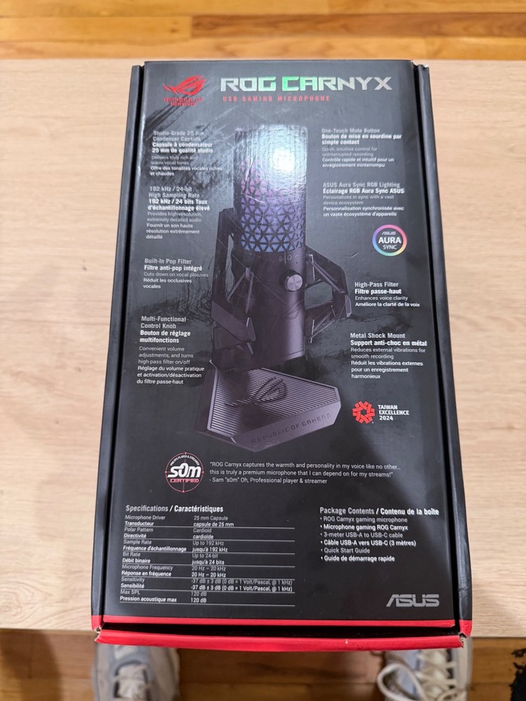ASUS ROG Carnyx Black USB Gaming Microphone
