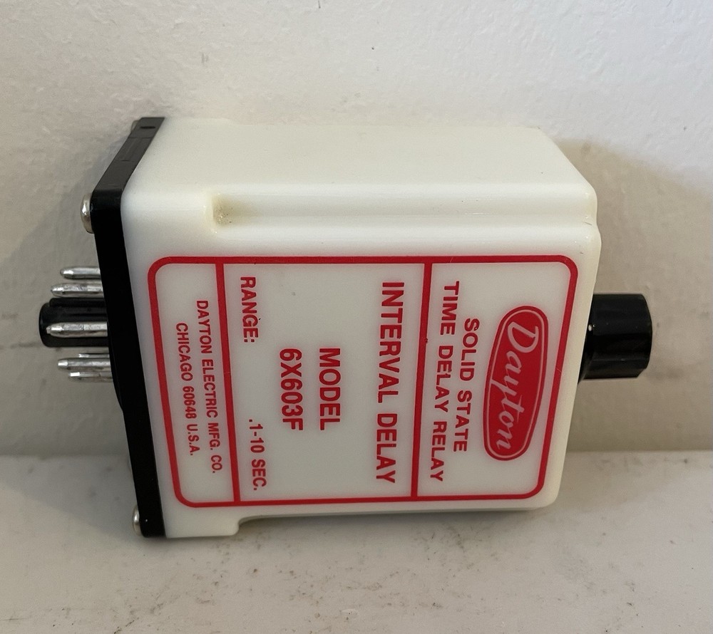 Dayton 6X603F Time Delay Relay