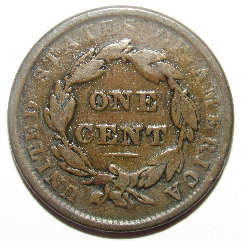 1837 Coronet Head Large Cent VG (A149)