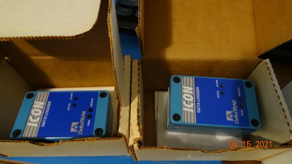 Lot DeltaTrak Icon (2) Data Loggers (1) IR interface