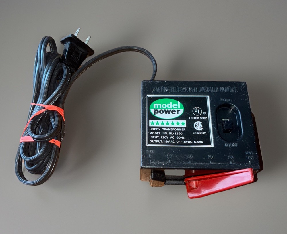 Model Power Hobby Transformer #RL-1250, Model Train Control Tested