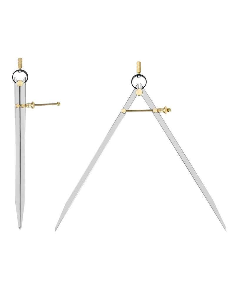 12" Precision Spring Divider | Drafting & Geometry Caliper for Carpenters