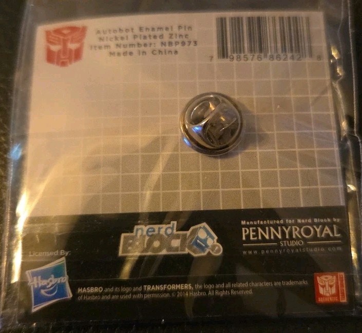 Nerd Block Transformers Megatron Pin, NEW