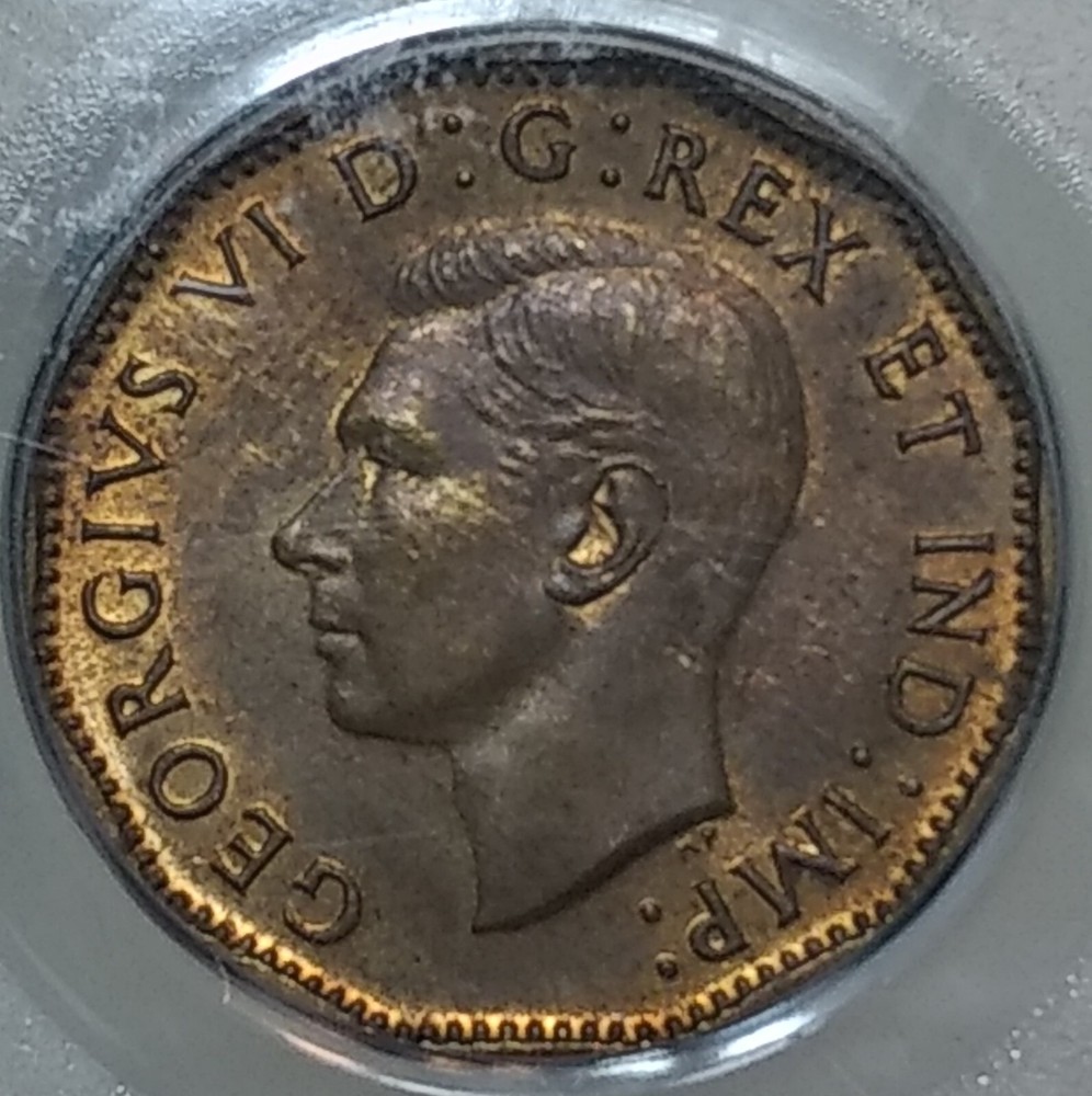 1943 Canada 5 Cents PCGS MS63
