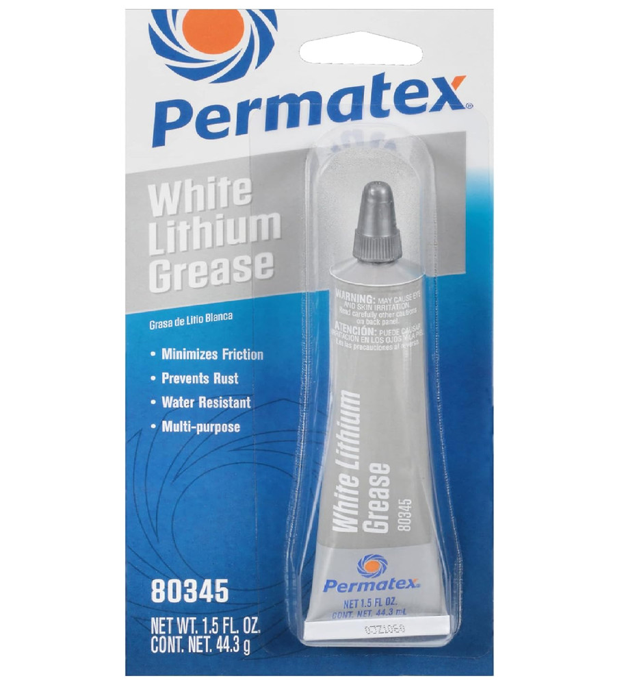 Permatex 80345 White Lithium Grease, 1.5 oz.