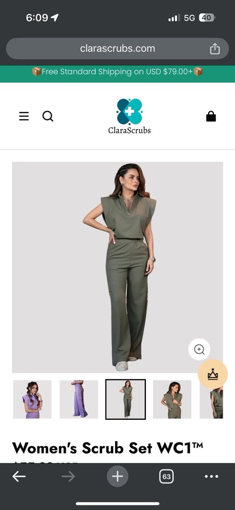 THREE Clarascrubs Flares Sets