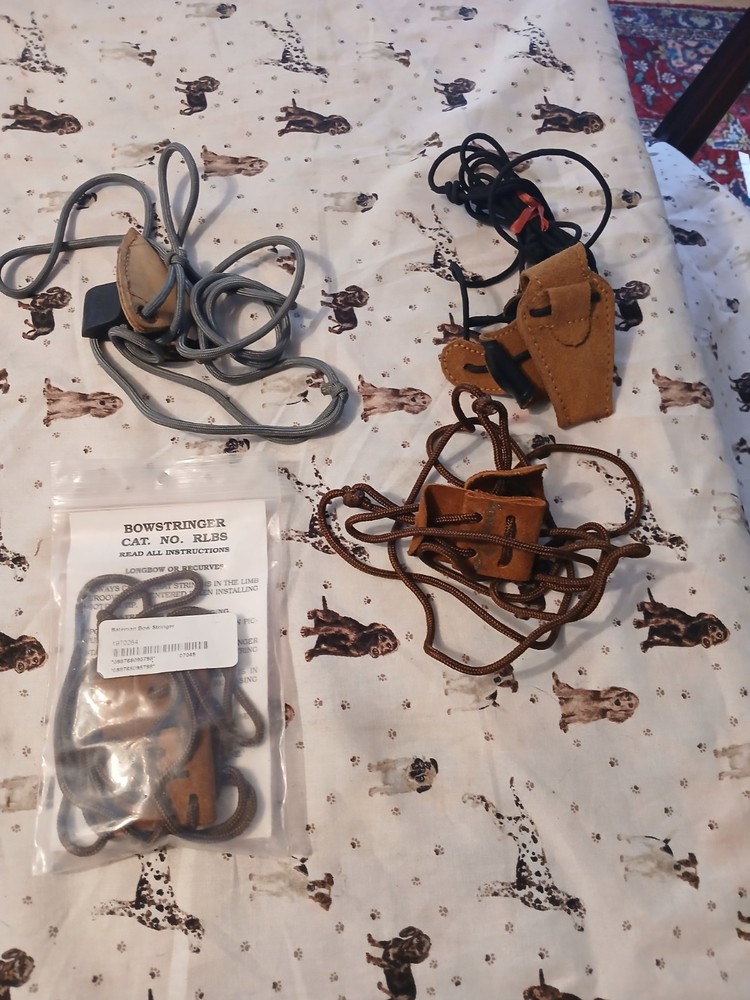 Random leather bowstringers