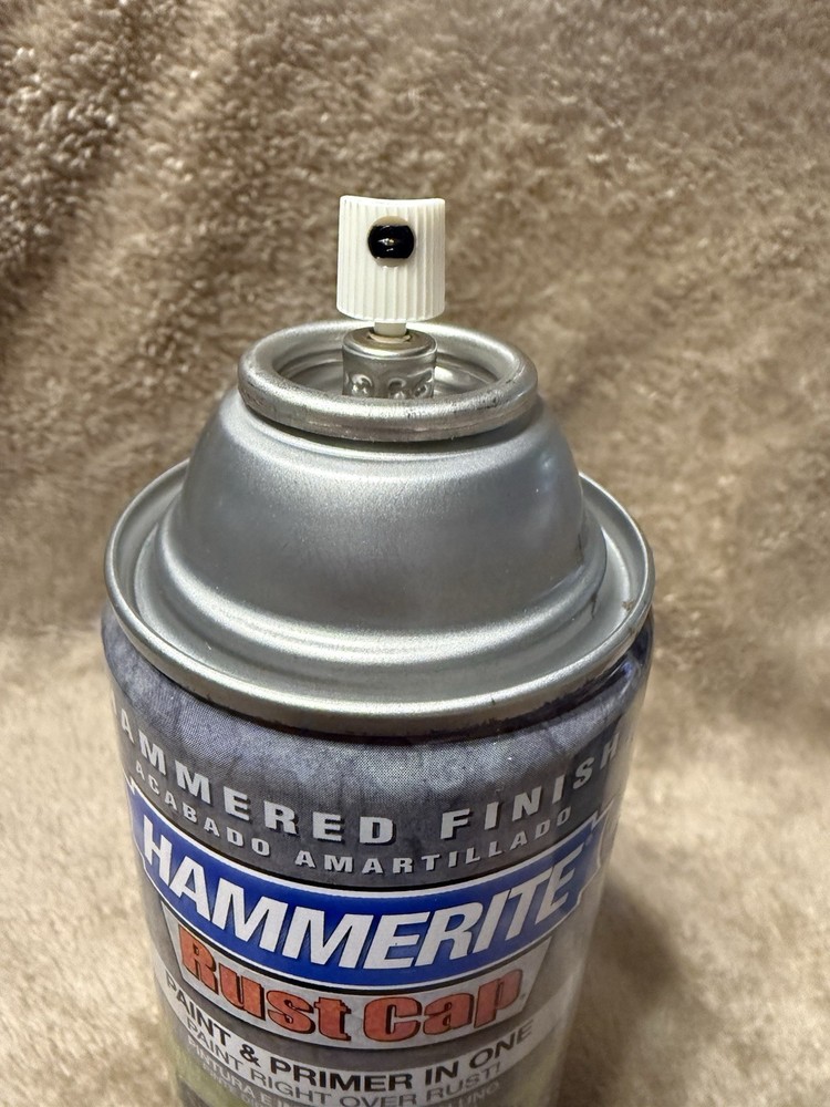Hammerite Hammered Finish Rust Cap Spray Paint 12 Oz - Mid Green *READ*