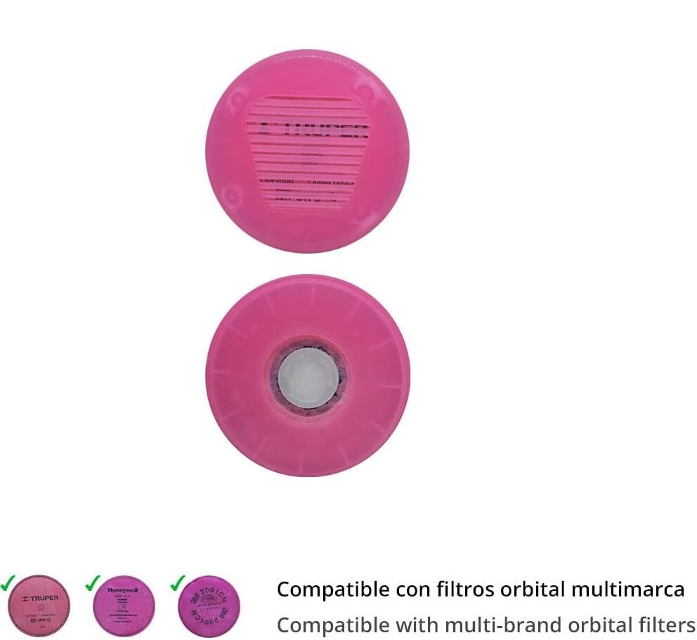Impremli 2 Pack New p100 filter covers Set Pink