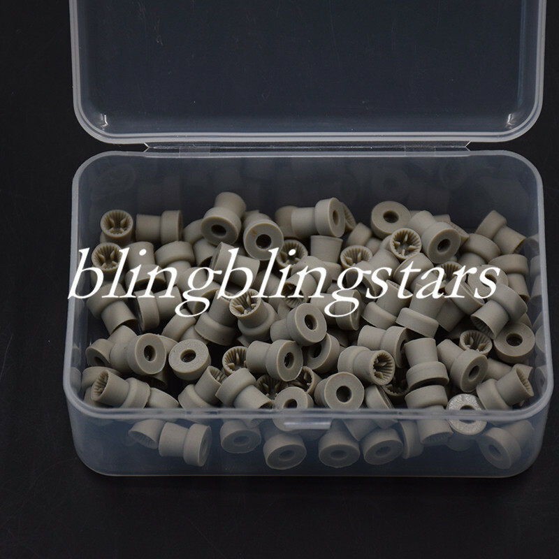 100 Pcs/Box Dental Disposable Plain Prophy Cups Polishing Head 4 Webbed Snap-on