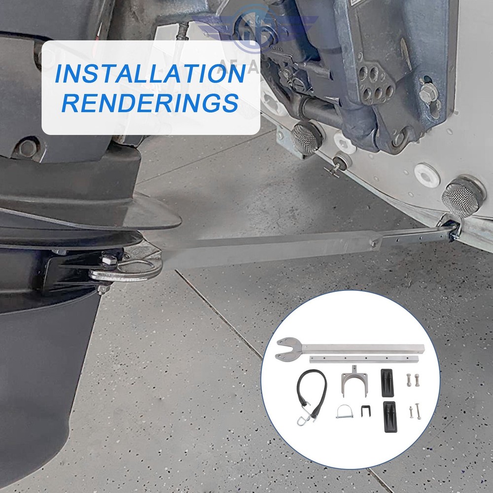 400-RB Adjustable Transom Saver, 23-35", Composite Head Holds Engine