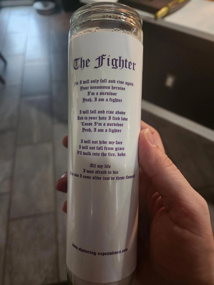Maria Brink Fighter Prayer Candle