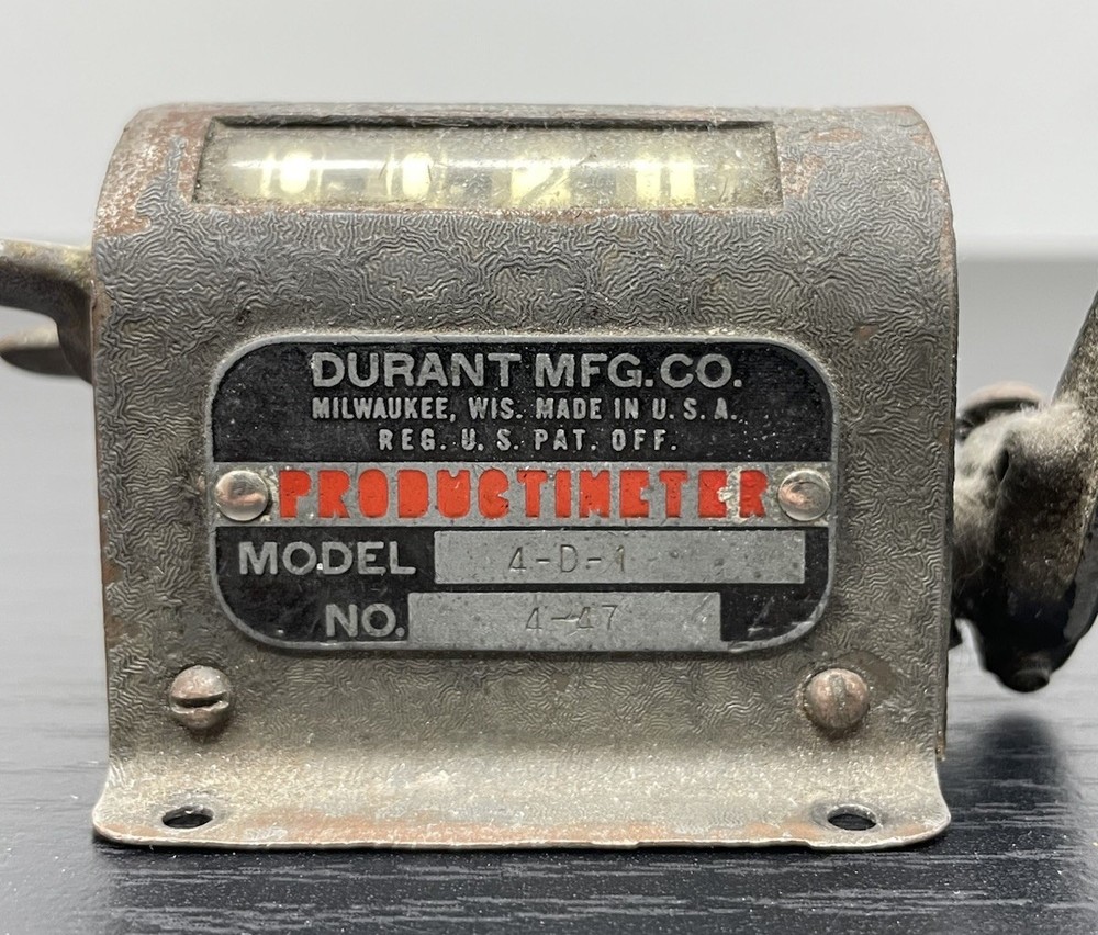 Durant MFG. CO. Productimeter Model: 4-D-1