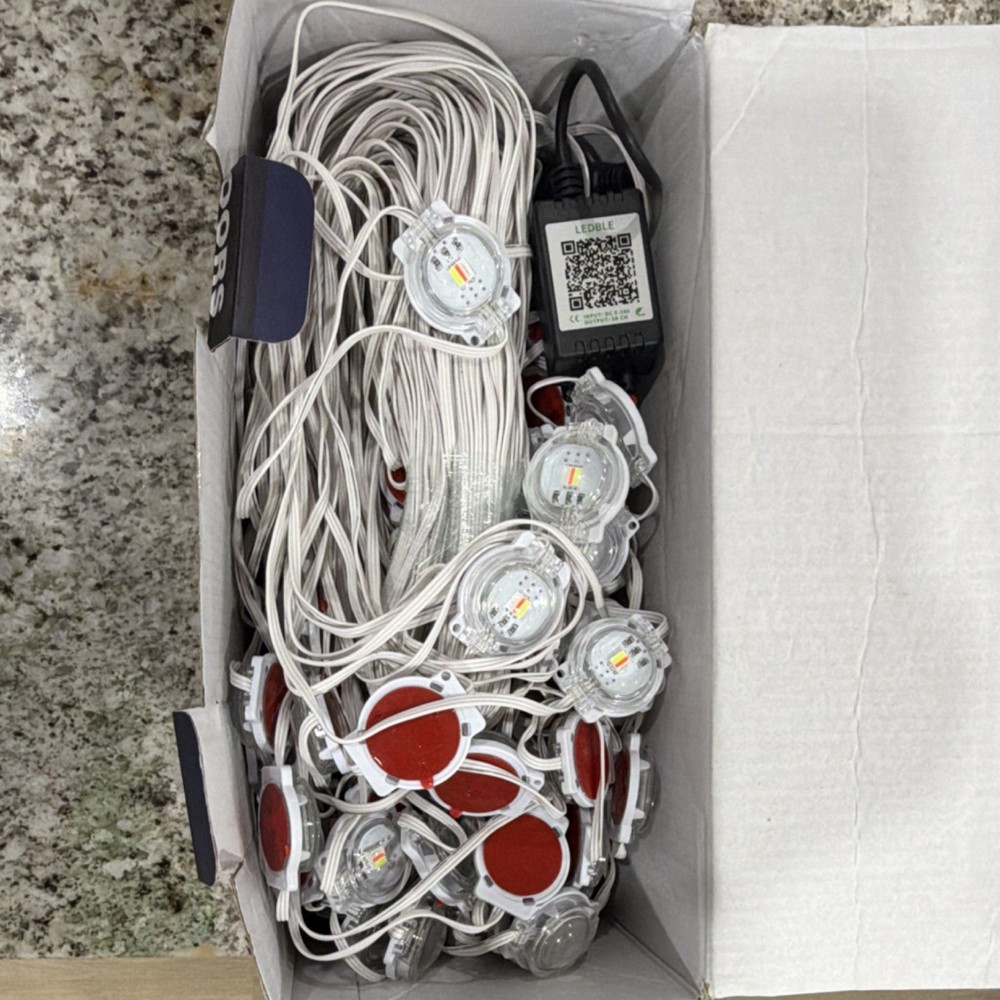 LED BLE RGB Multicolor 500FT Outdoor String Light App & Remote Control