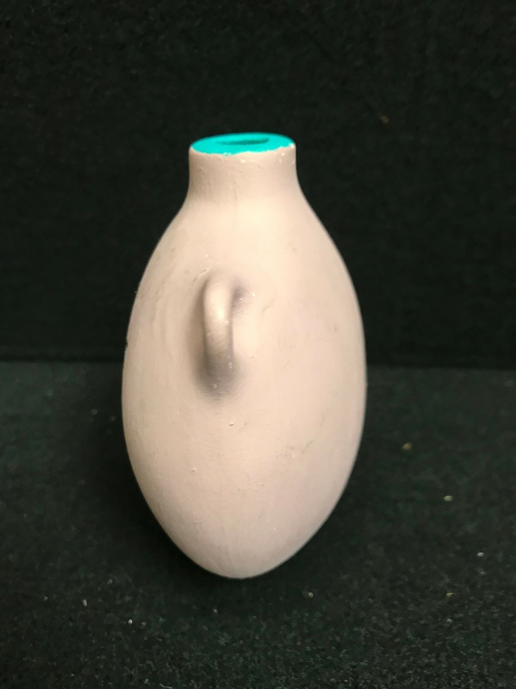 Small Handpainted Turtle Ceramic Decorative Vase