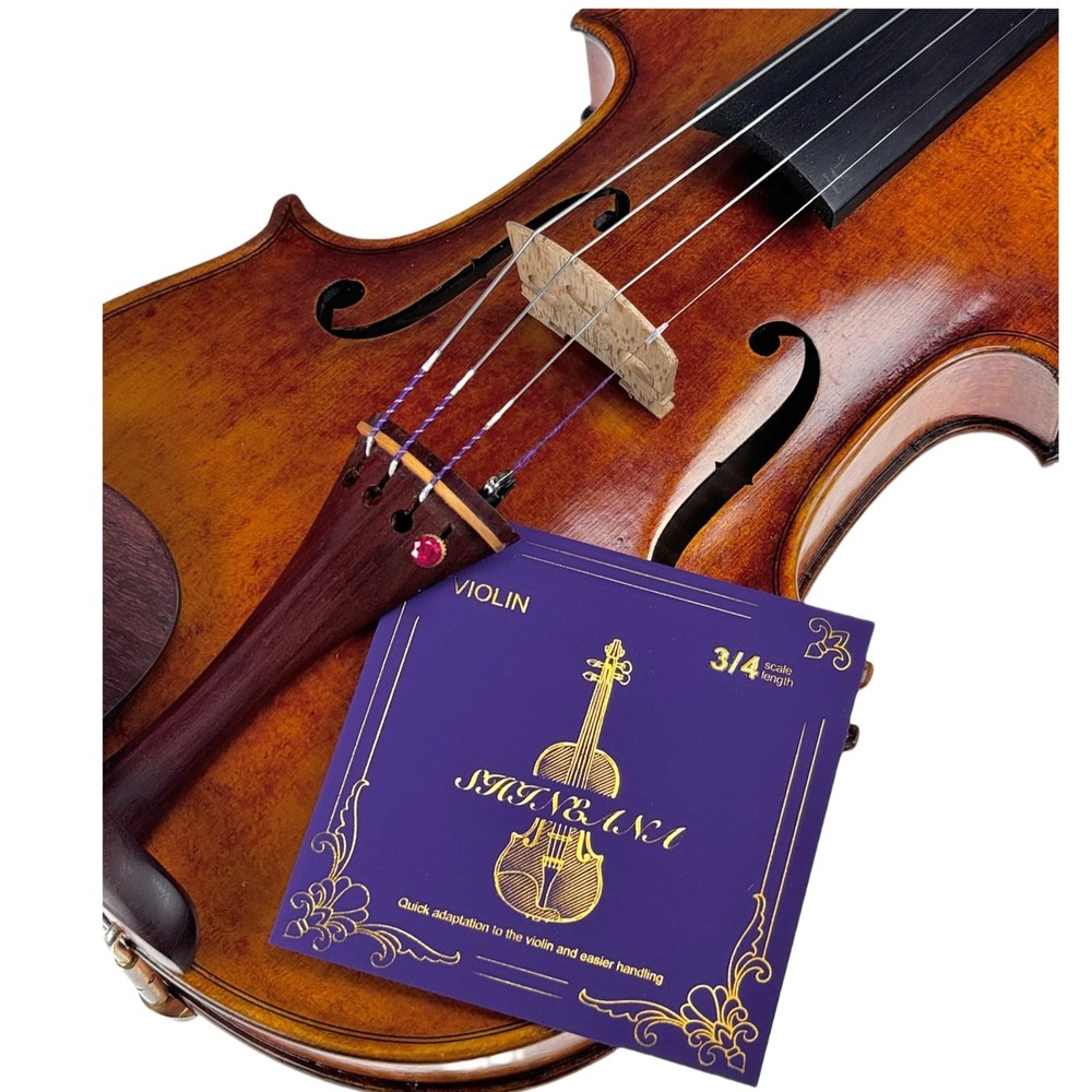 Violin Strings 4/4 Full Set, 4/4 Violin Strings ,Long-Lasting Durability & Ri...