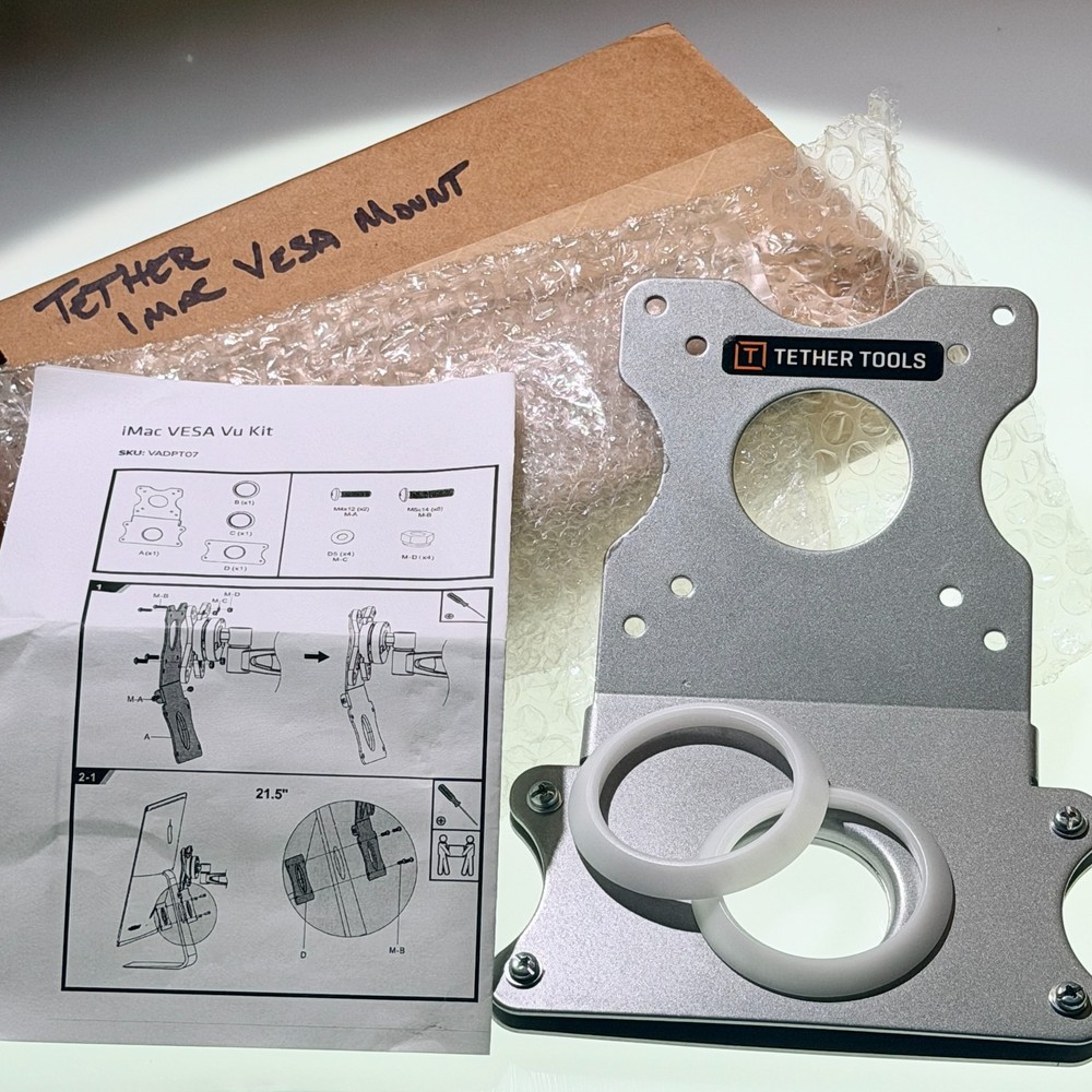 Tether Tools iMac VESA Mount Adapter 21.5" 27" Apple Bracket Kit