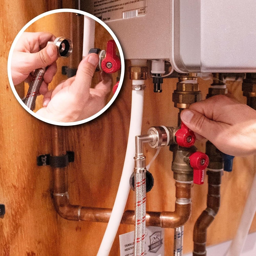 Chromex Tankless Water Heater Flush Kit with Certified Liquid Descaling Solution