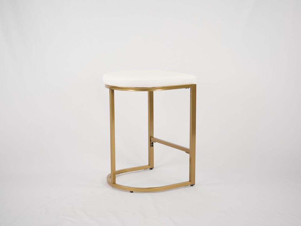 Hengming Bar Stool-Fully disassembled KD Iron Frame-PU, suitable for use in re